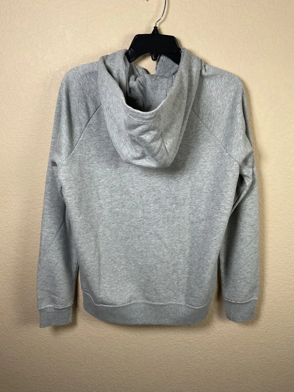 Nike Womens MED Gray Sportswear Club Fleece Full Zip Hoodie Jacket Athletic NWT